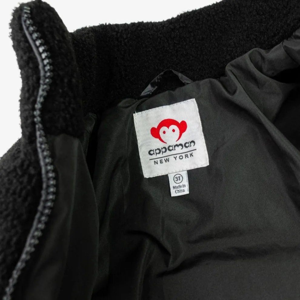 Teddy Cropped Puffer